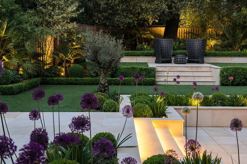 садовое освещение фото